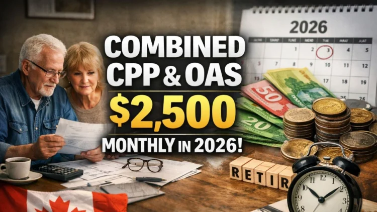 Combined CPP and OAS monthly payment of $2,500 in 2026 explained for seniors